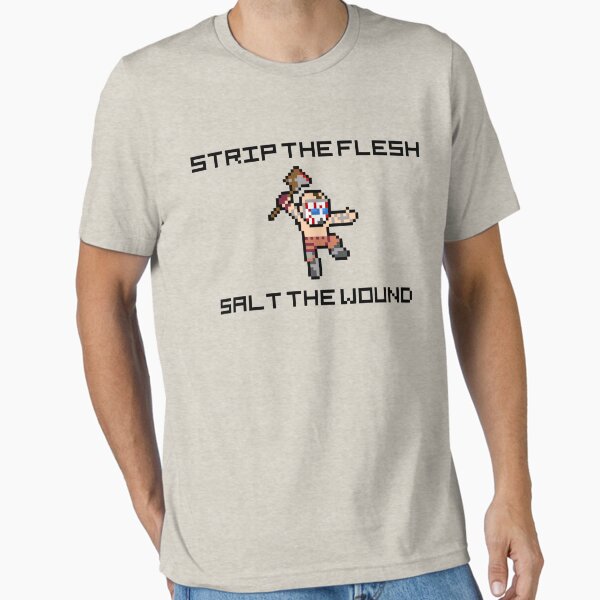 Item preview, Borderlands Psycho "Strip The Flesh, Salt The Wound" 8-Bit Pixel Art designed and sold by Stebop Designs.