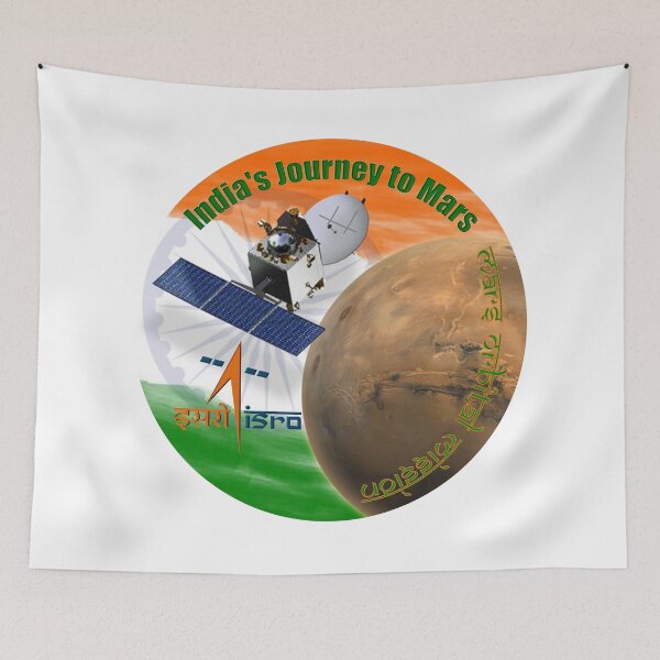 Item preview, ISRO - Mars Orbital Mission Program Logo designed and sold by Nikki SpaceStuffPlus.