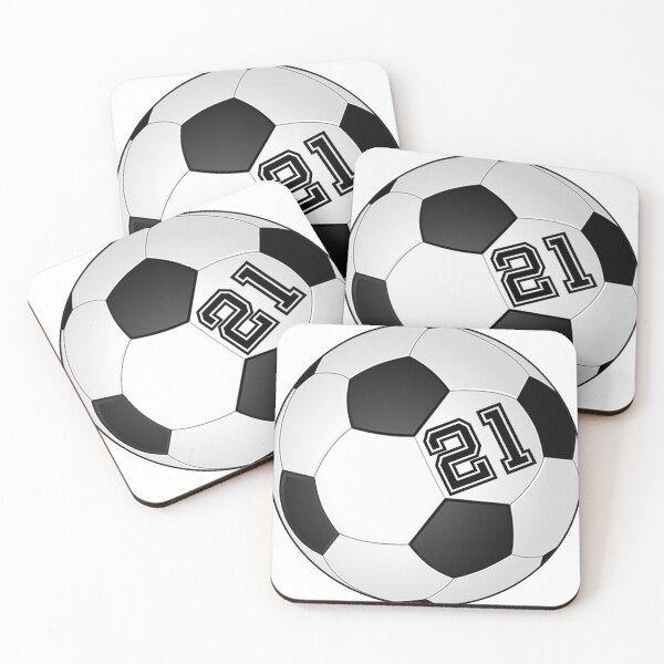 Item preview, Football Soccer Player Jersey No 21 Back Number #21 Ball Sport Sticker Gift designed and sold by theshirtinator.