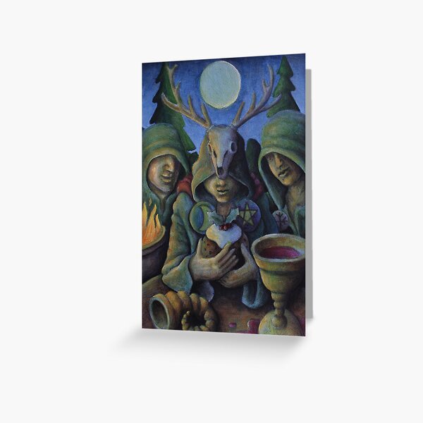 merry yule Greeting Card