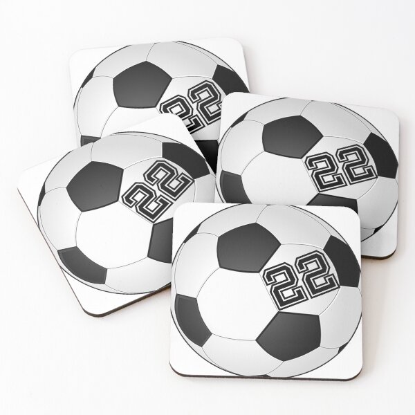 Item preview, Football Soccer Player Jersey No 22 Back Number #22 Ball Sport Sticker Gift designed and sold by theshirtinator.