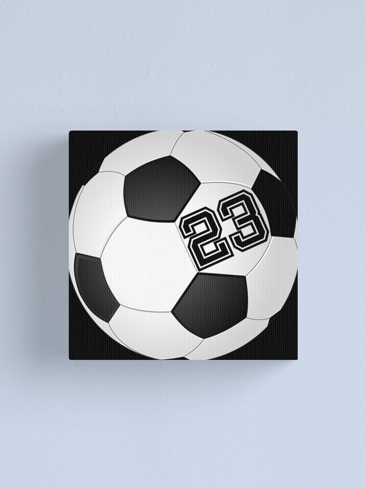 "Football Soccer Player Jersey No 23 Back Number 23 Ball Sport Sticker