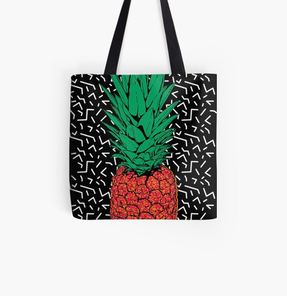 RETRO PINEAPPLE All Over Print Tote Bag