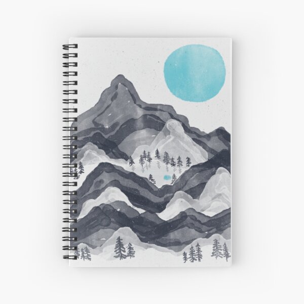 The Sun in Moon Lake... Spiral Notebook