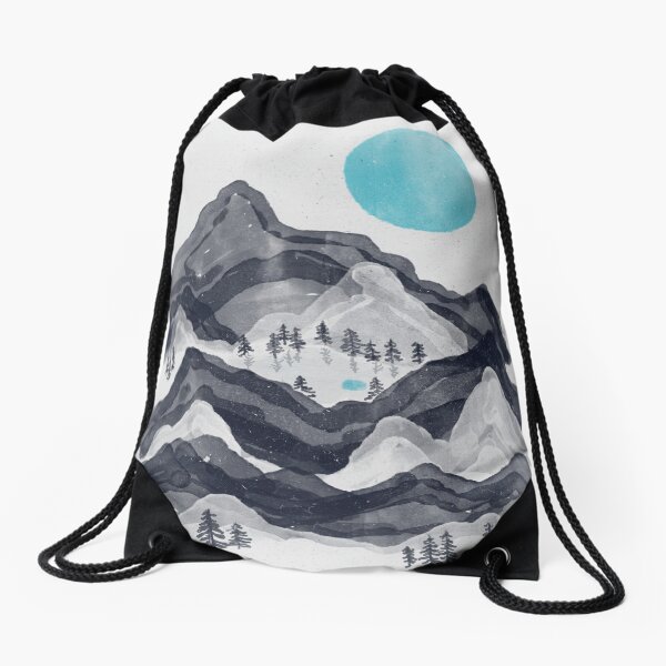 The Sun in Moon Lake... Drawstring Bag