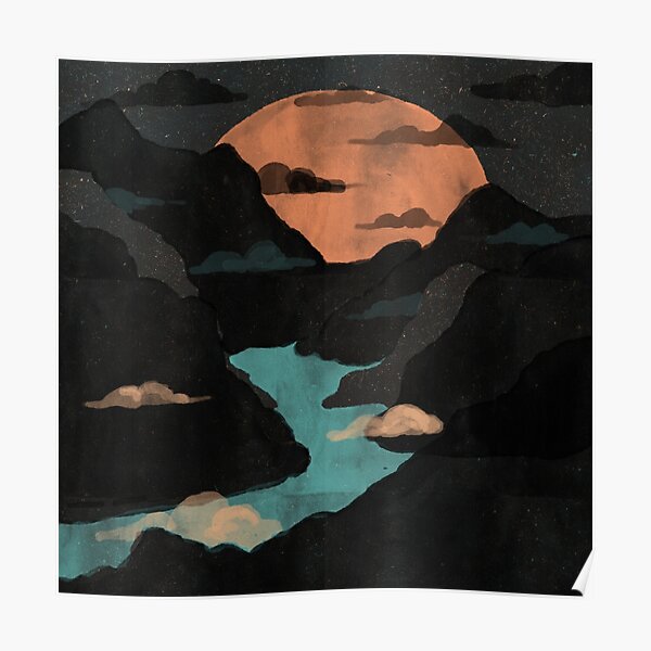 Moonlit Gorge... Poster