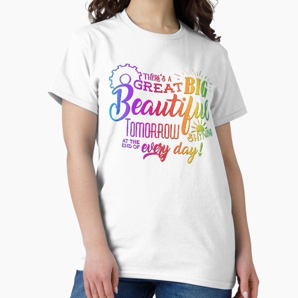 Item preview, Great Big Beautiful Tomorrow - rainbow edition, Carousel of Progess Tomorrowland design designed and sold by KellyDesignCo.