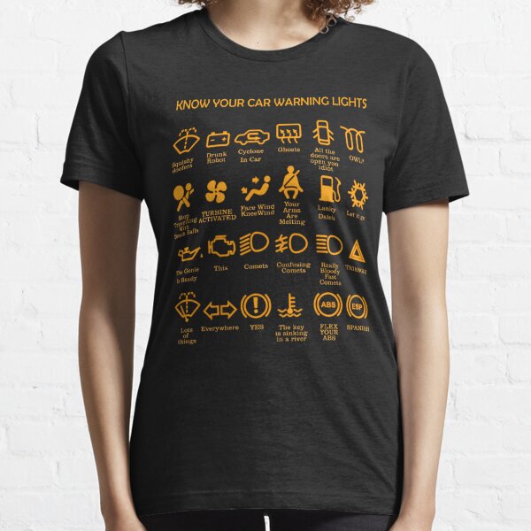 Autowarnleuchten, sehr lustig, originell, Fahrergeschenk Essential T-Shirt