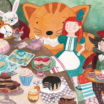 Imagen de la obra Alicia en el País de las Maravillas, la fiesta del té de Paula Hurtado Arenas