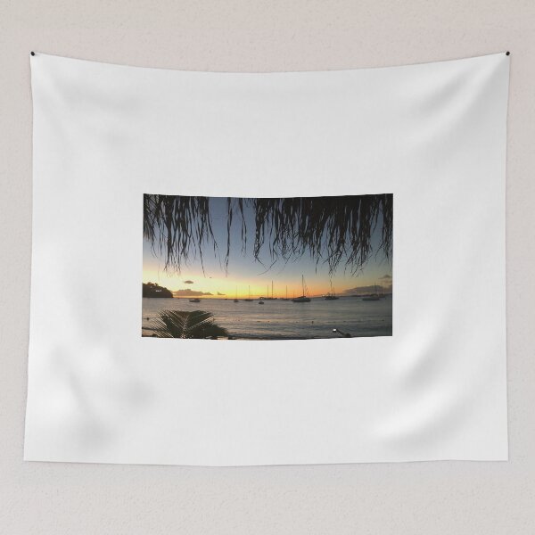 Aperçu de l'œuvre Coucher de soleil martinique créée et vendue par Paintingladycat.