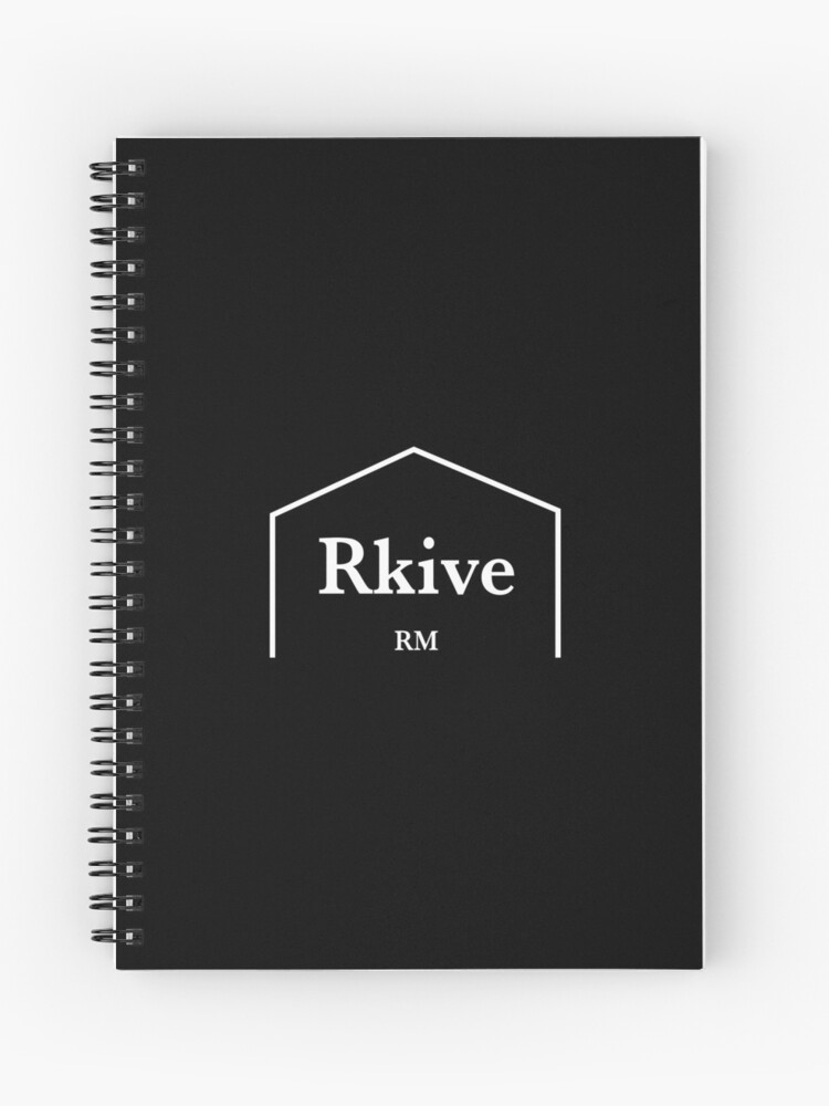 Rkive Rm Studio Logo Spiral Notebook By Heart And Seoul Redbubble