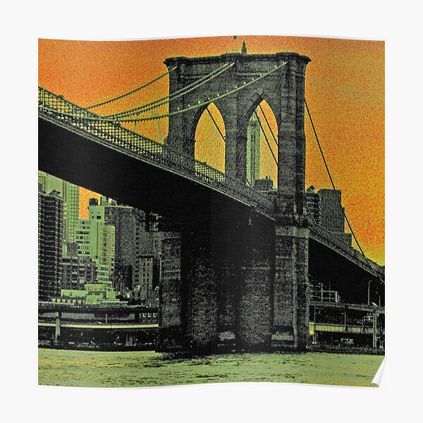 New York City's Brooklyn Bridge Art Photo