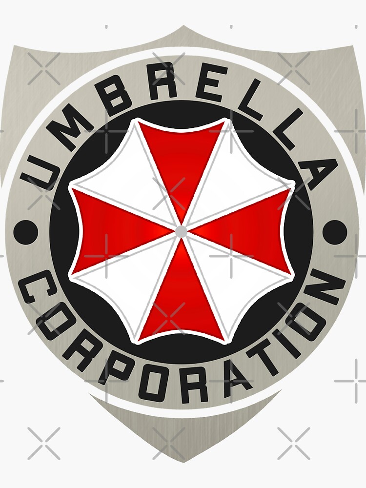 Umbrella Corporation Logo Badge, Resident Evil Badge Sticker for Sale by  surik