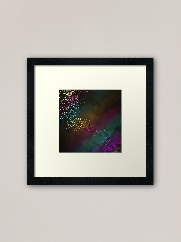 Alternate view of Explosion of Feelings - Abstract Texture Framed Art Print