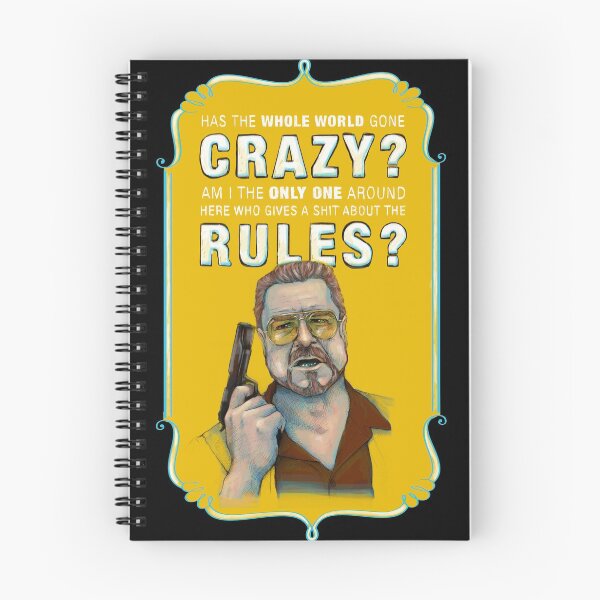 Item preview, BIG LEBOWSKI- Walter Sobchak- Has the whole world gone crazy? designed and sold by MichelleEatough.