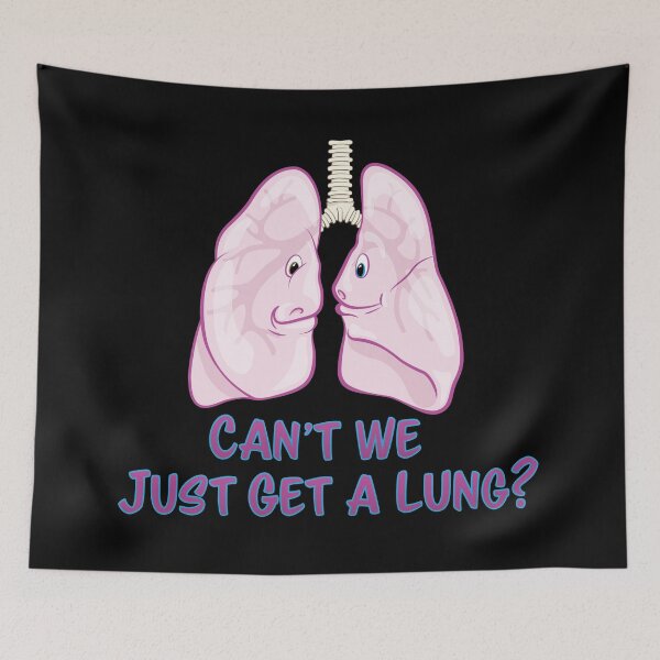 Item preview, Can't We Just Get A Lung? Funny Anatomy Cartoon designed and sold by Zit-Zat-Zot.