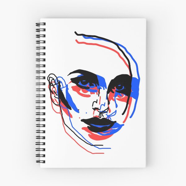 Item preview, 3D Tri Color Black Red Blue Pop Art Natalie Portman designed and sold by cinnahambun.