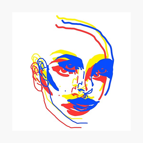 Item preview, Natalie Portman Pop Art Red Yellow Blue Primary Color designed and sold by cinnahambun.