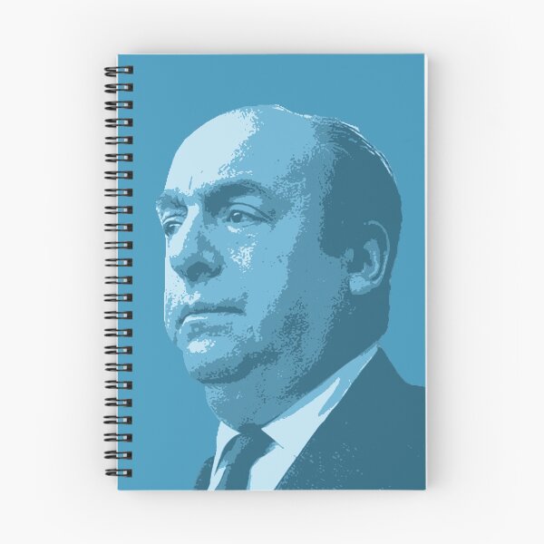 Artikelvorschau, Pablo Neruda Blue Portrait entworfen und verkauft von savantdesigns.