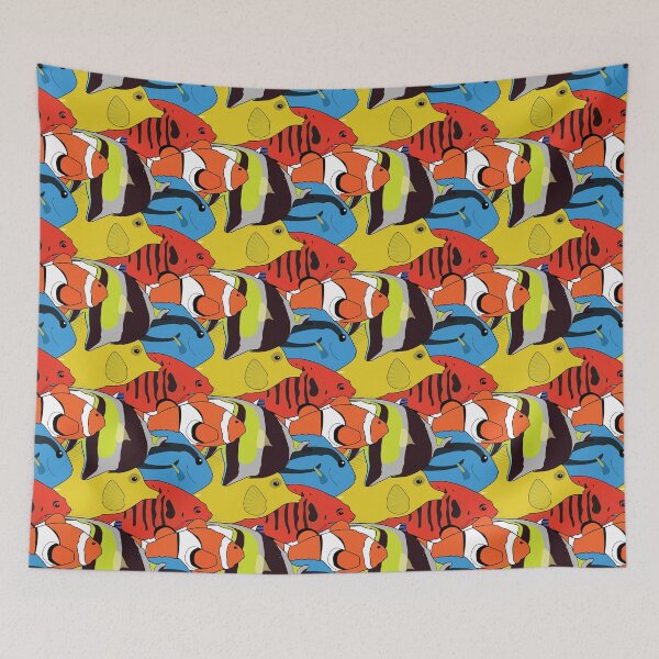 Item preview, Colorful Tropical Fish Pattern designed and sold by DesignsByDB.