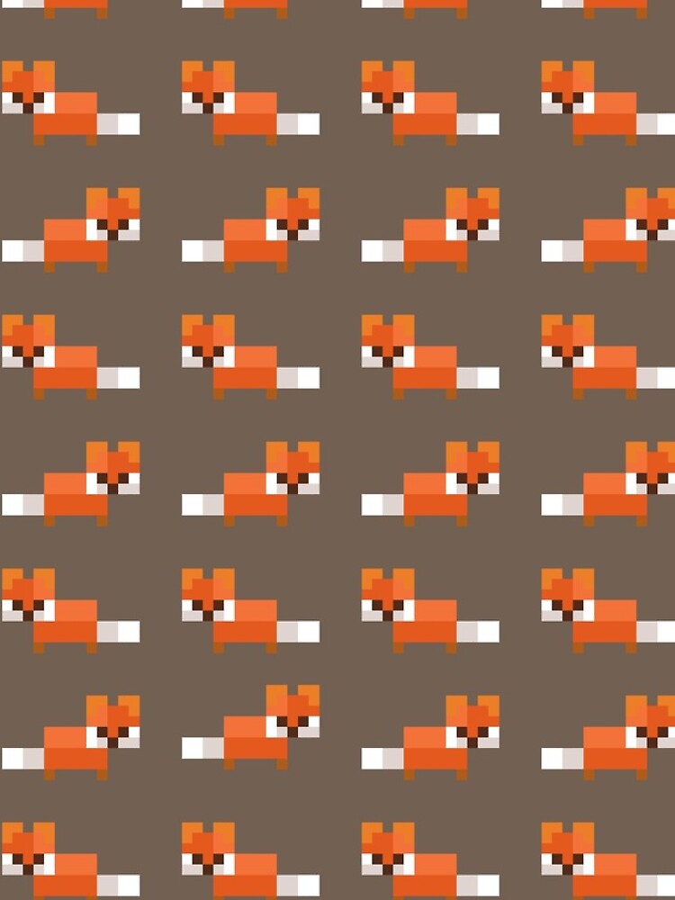 Thumbnail 5 of 5, iPhone Case, Pixel Foxes Pattern designed and sold by InvalidDomain.