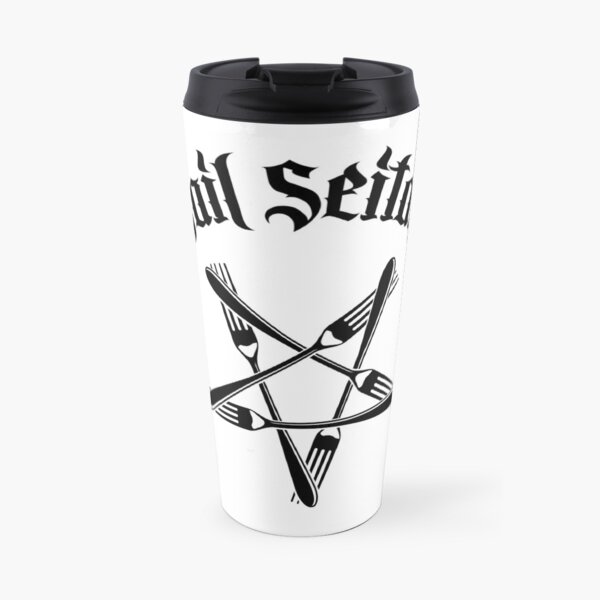 Hail Seitan - Go vegan 1.2 (black) Travel Mug