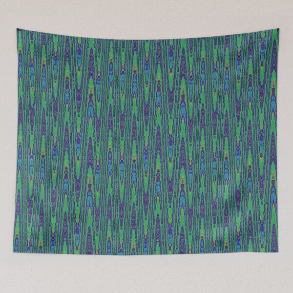 Item preview, Green and Blue Abstract Sine Waves designed and sold by Missman.