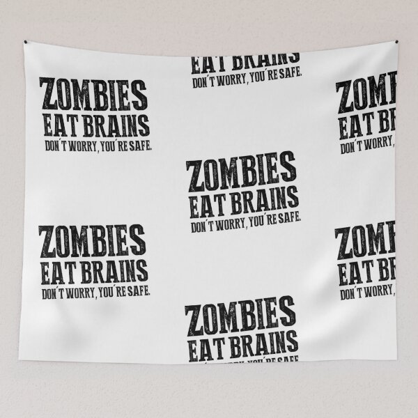 Item preview, ZOMBIES EAT BRAINS! DONT WORRY YOU ARE SAFE. designed and sold by JamesandLuis.