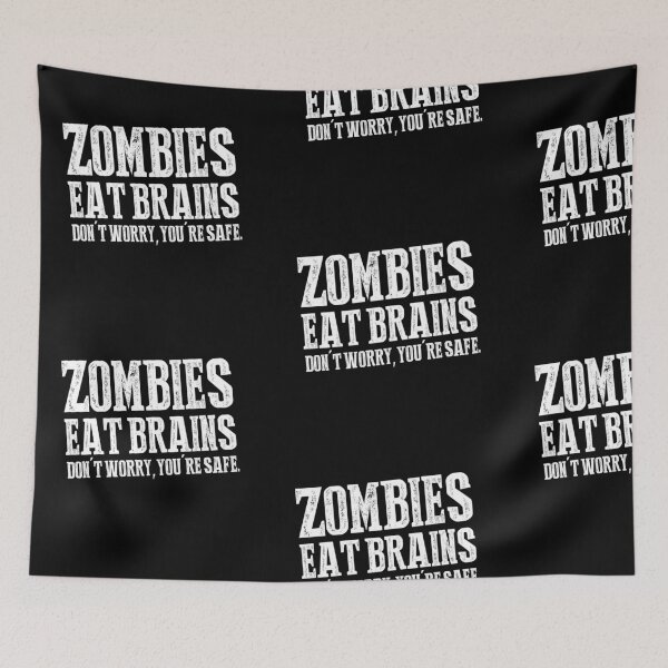 Item preview, ZOMBIES EAT BRAINS! DONT WORRY YOU ARE SAFE. designed and sold by JamesandLuis.