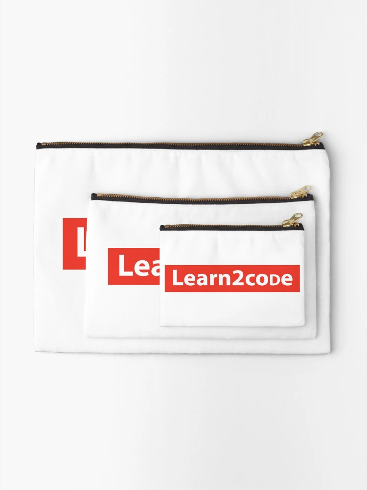 Thumbnail 2 of 4, Zipper Pouch, Learn 2 Code designed and sold by baggss.