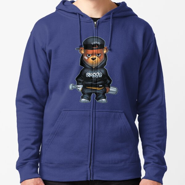 Slugga Bear Zipped Hoodie