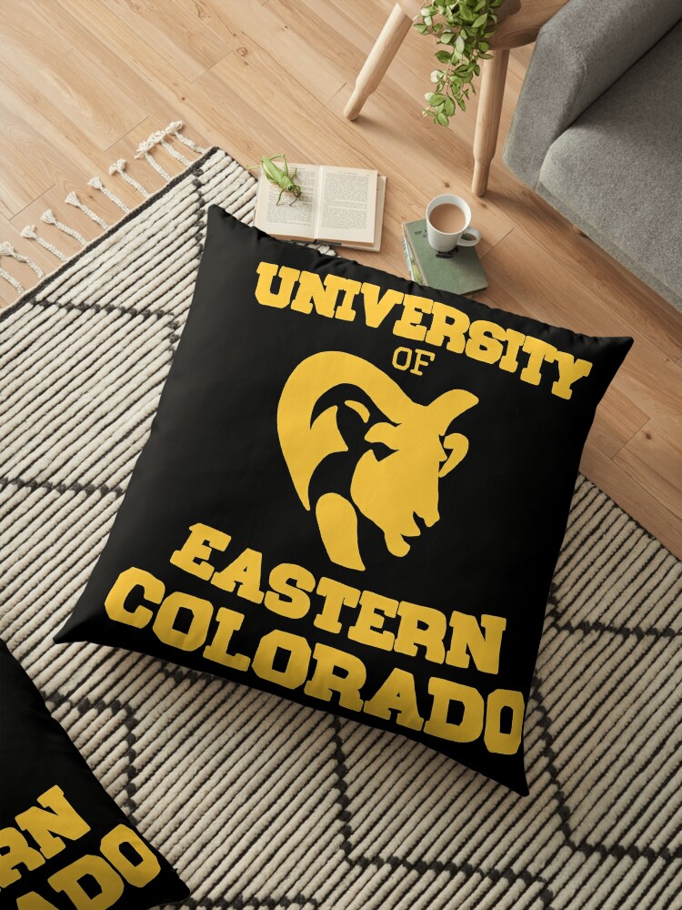 University Of Eastern Colorado Floor Pillow By Xalygatorx Redbubble