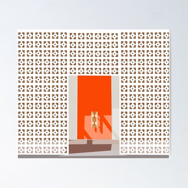 Item preview, Palm Springs Orange Door designed and sold by jenbucheli.