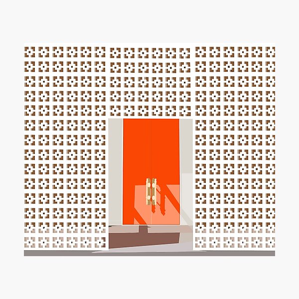 Item preview, Palm Springs Orange Door designed and sold by jenbucheli.