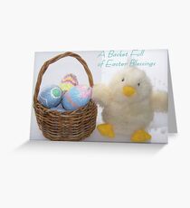 A Basket Full of Easter Blessings Greeting Card