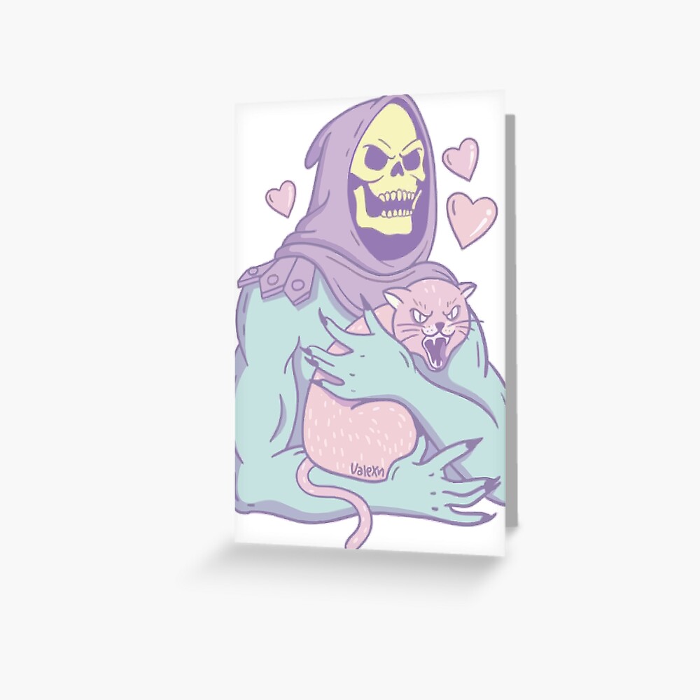 skeletor valentines card