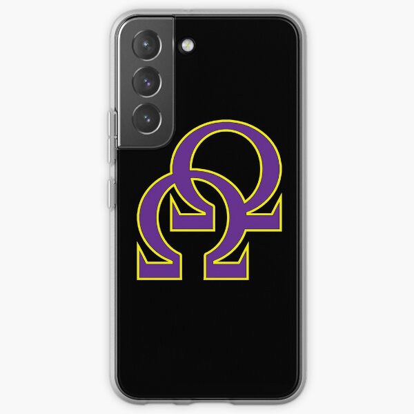Que Double Omega Purple Gold Psi Phi Samsung Galaxy Soft Case