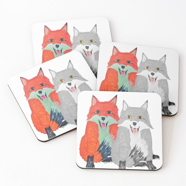 Item preview, Red and Gray fox designed and sold by BellsPainting.