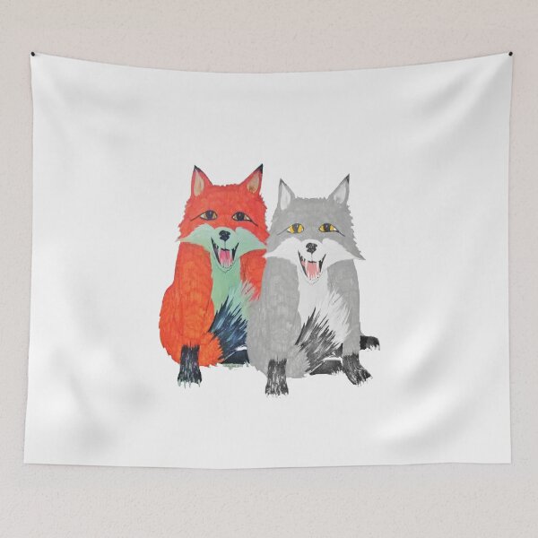 Item preview, Red and Gray fox designed and sold by BellsPainting.