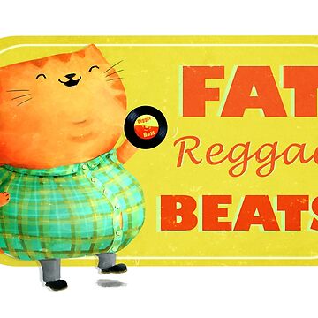 Artwork thumbnail, Fatty Fatty Fat Reggae Cat by colonelle