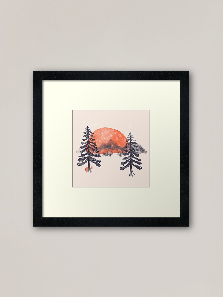 Alternate view of First Snow... Framed Art Print