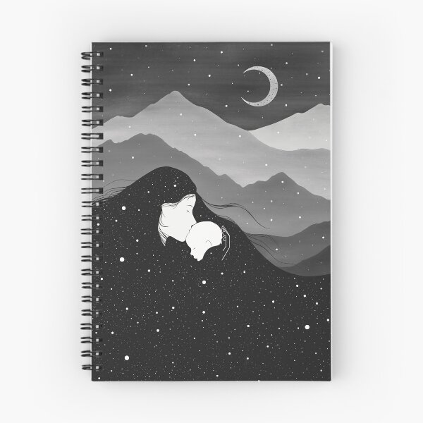 Item preview, Mountain’s Lullaby - black & white designed and sold by episodicDrawing.