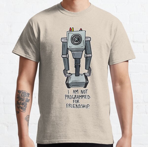 Butter Robot from Rick and Morty™ with Quote "I am not programmed for friendship." Classic T-Shirt