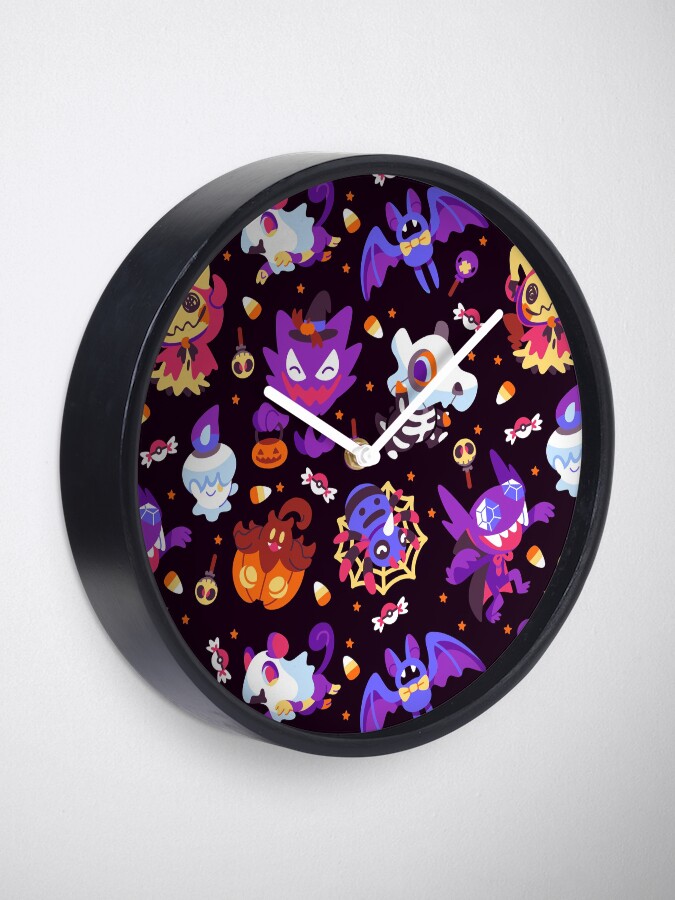 Alternate view of Halloween Pokes Clock