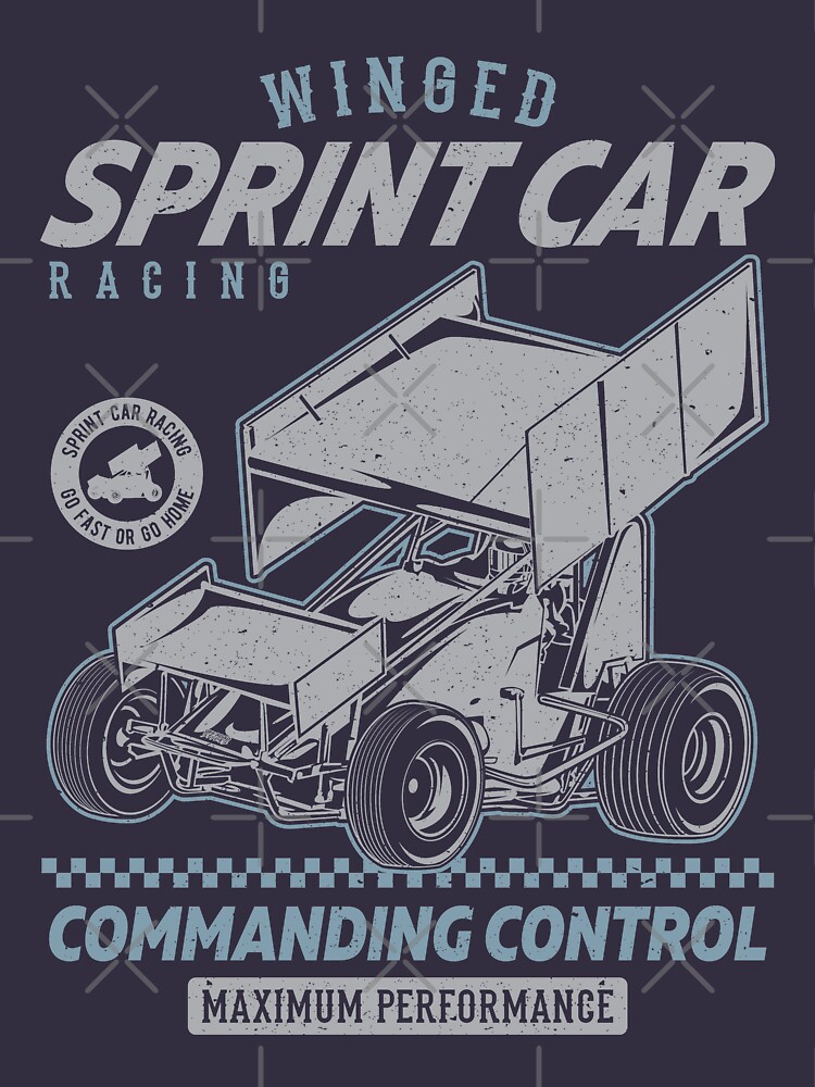 "Winged Sprint Car Racing" Tshirt for Sale by offroadstyles