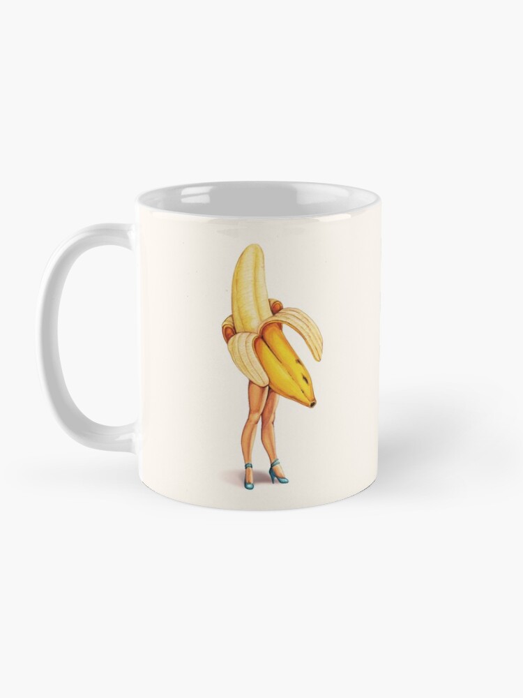 Thumbnail 3 of 6, Coffee Mug, Fruit Pin-Up: Banana Girl designed and sold by Kelly Gilleran.