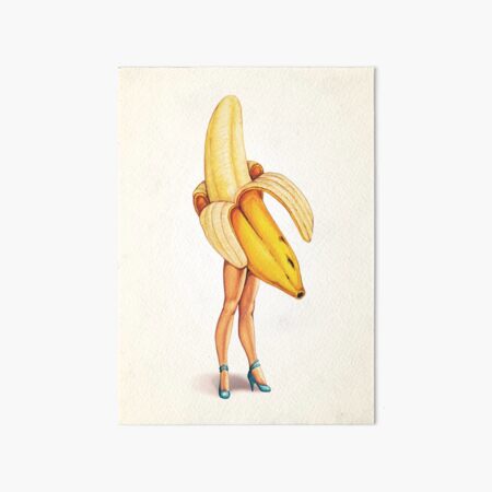 Puesto de frutas - Banana Girl Lámina rígida