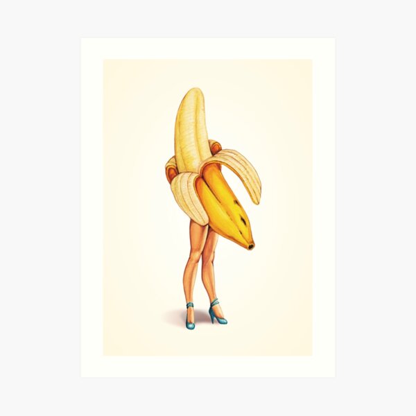 Fruit Stand - Banana Girl Art Print