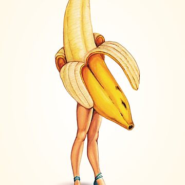 Artwork thumbnail, Fruit Pin-Up: Banana Girl by KellyGilleran