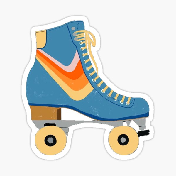 Rainbow Roller Skate Adult Humor Skateboard Phone Sticker /Decal Mat7